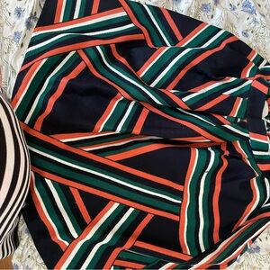 Striped Skirt with Bold Colors vintage xl